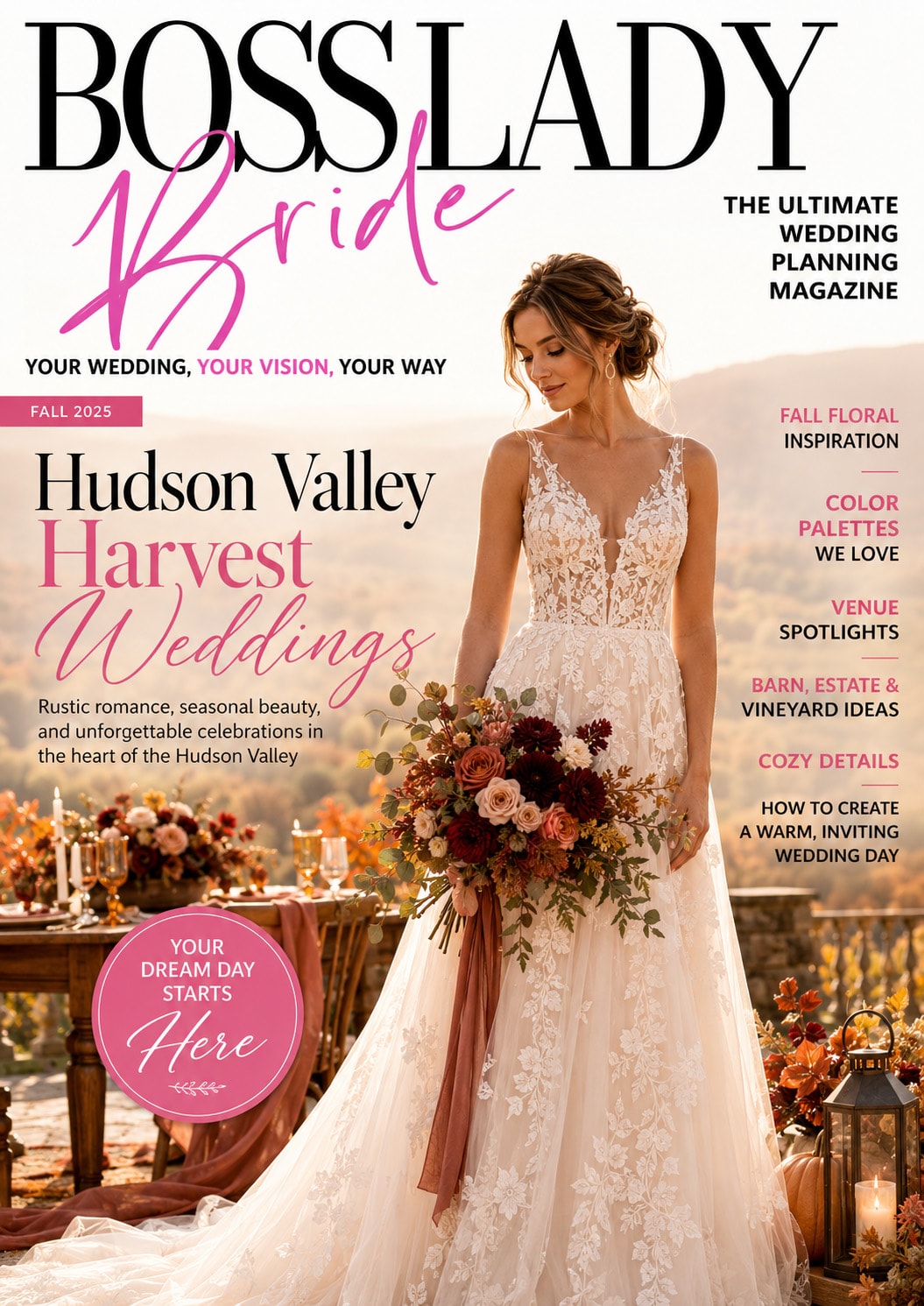 Boss Lady Bride Magazine — Fall 2025 Cover