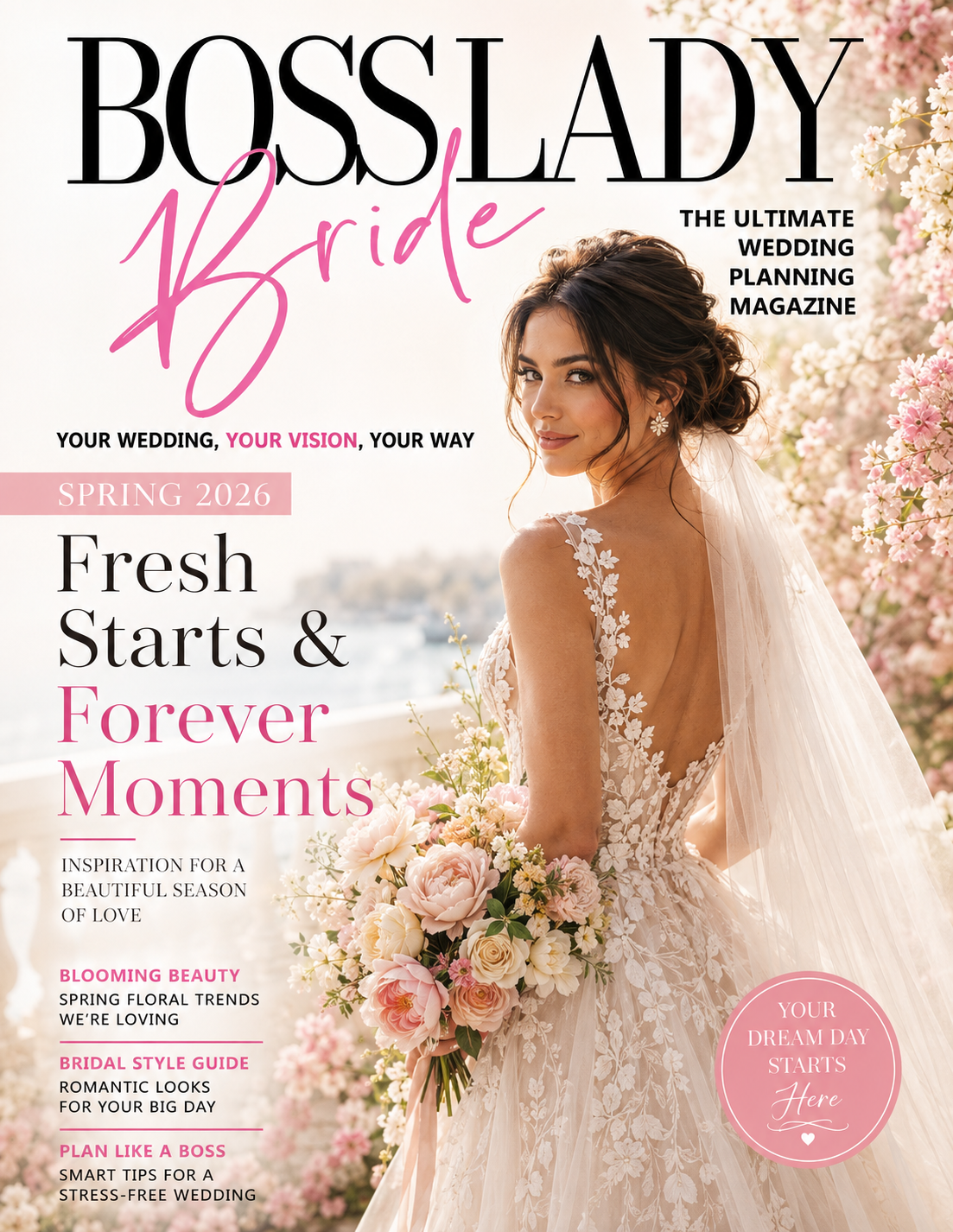 Boss Lady Bride Magazine — Spring 2026 Cover