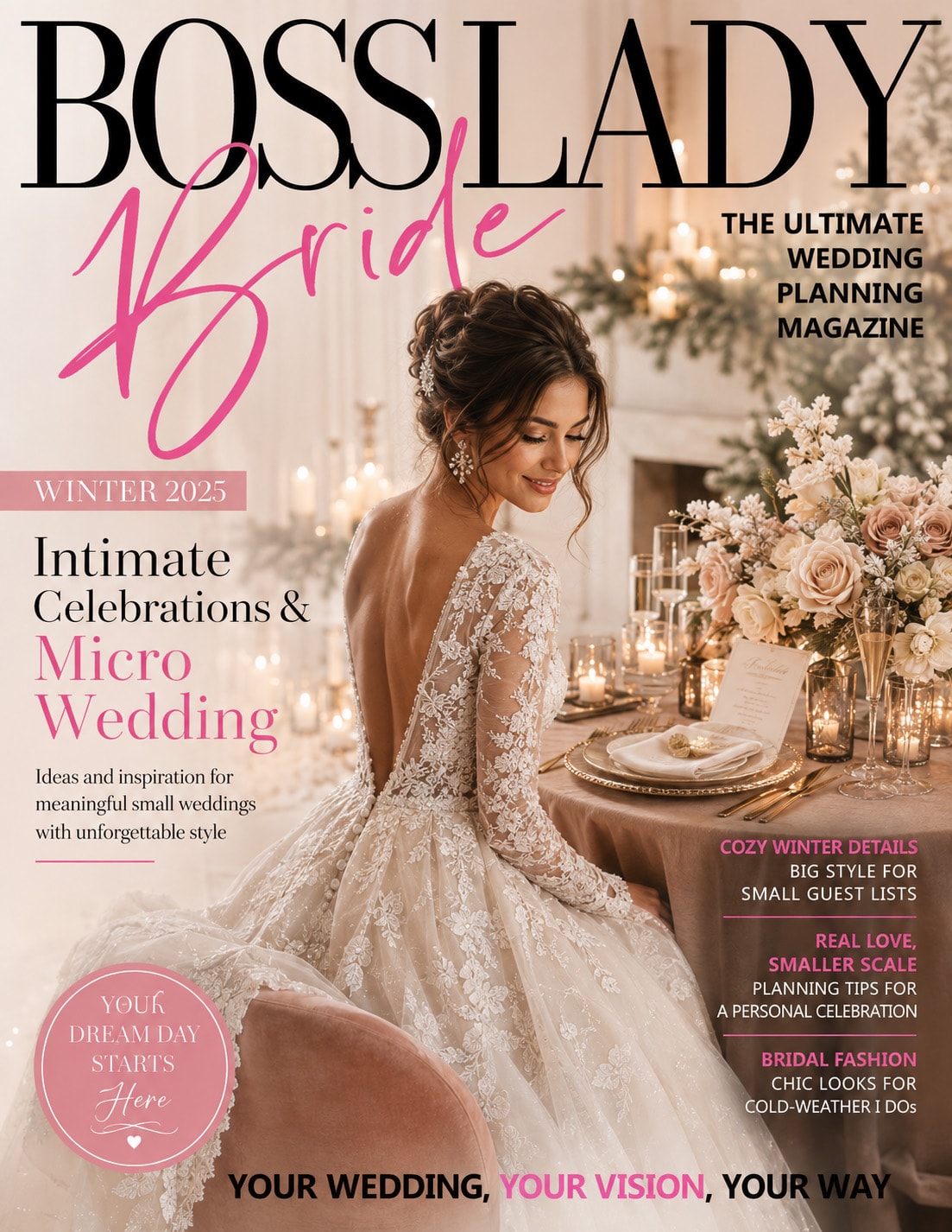 Boss Lady Bride Magazine — Winter 2025 Cover